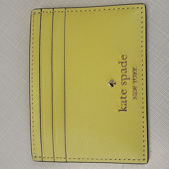kate spade Accessories - Kate Spade Madison lime slice slim card holder